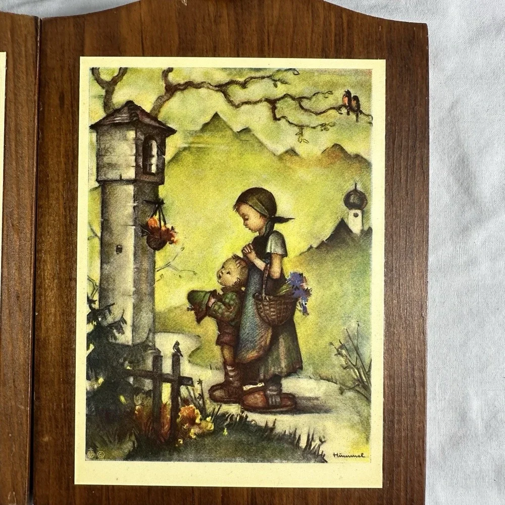 Vintage Set of 4 Hummel Wood‎ Wall Plaques 5
